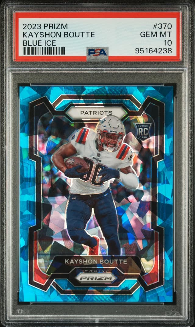 Kayshon Boutte Panini Prizm #370 Blue Ice