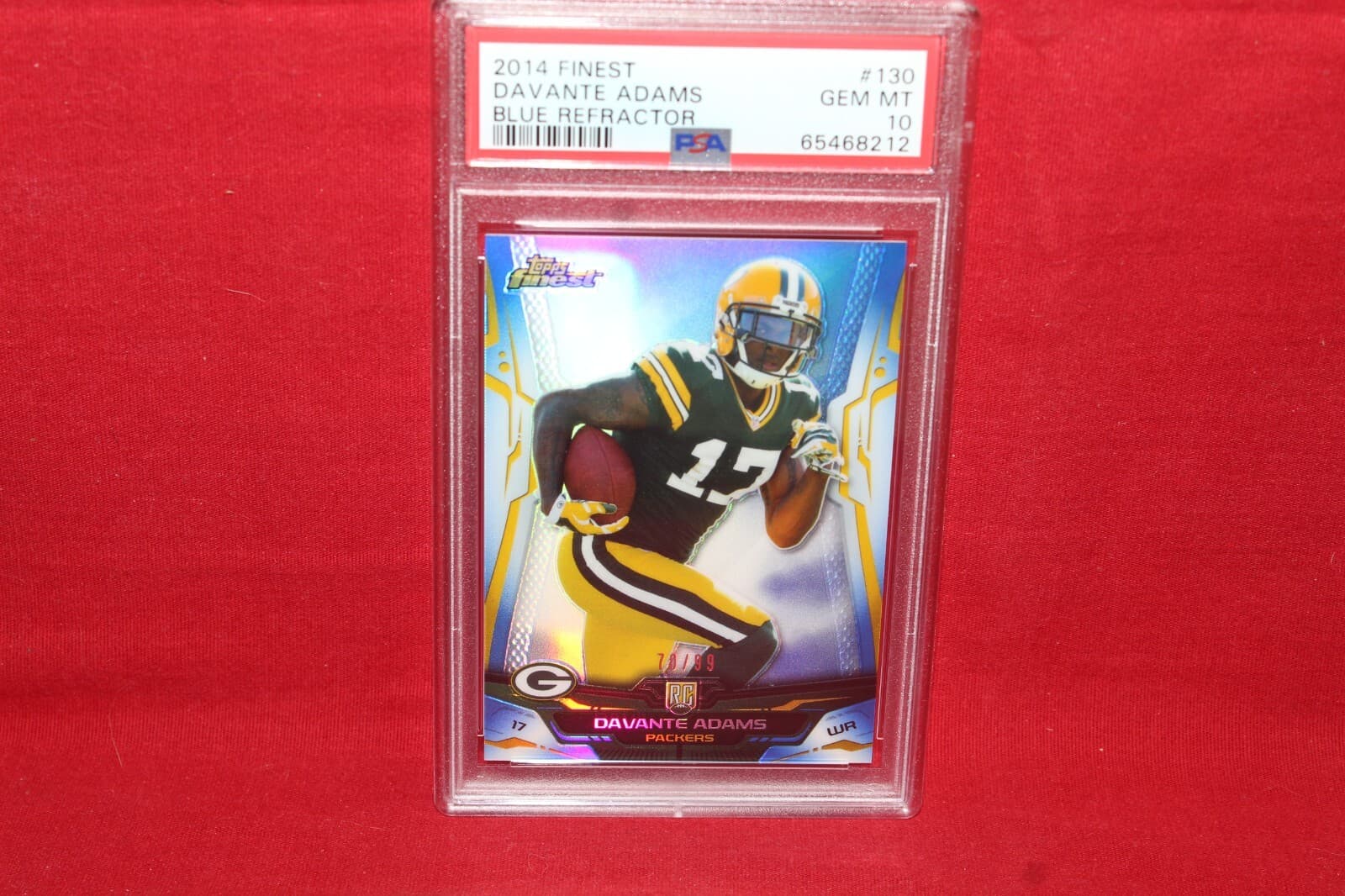 Davante Adams Finest #130 Blue Refractor