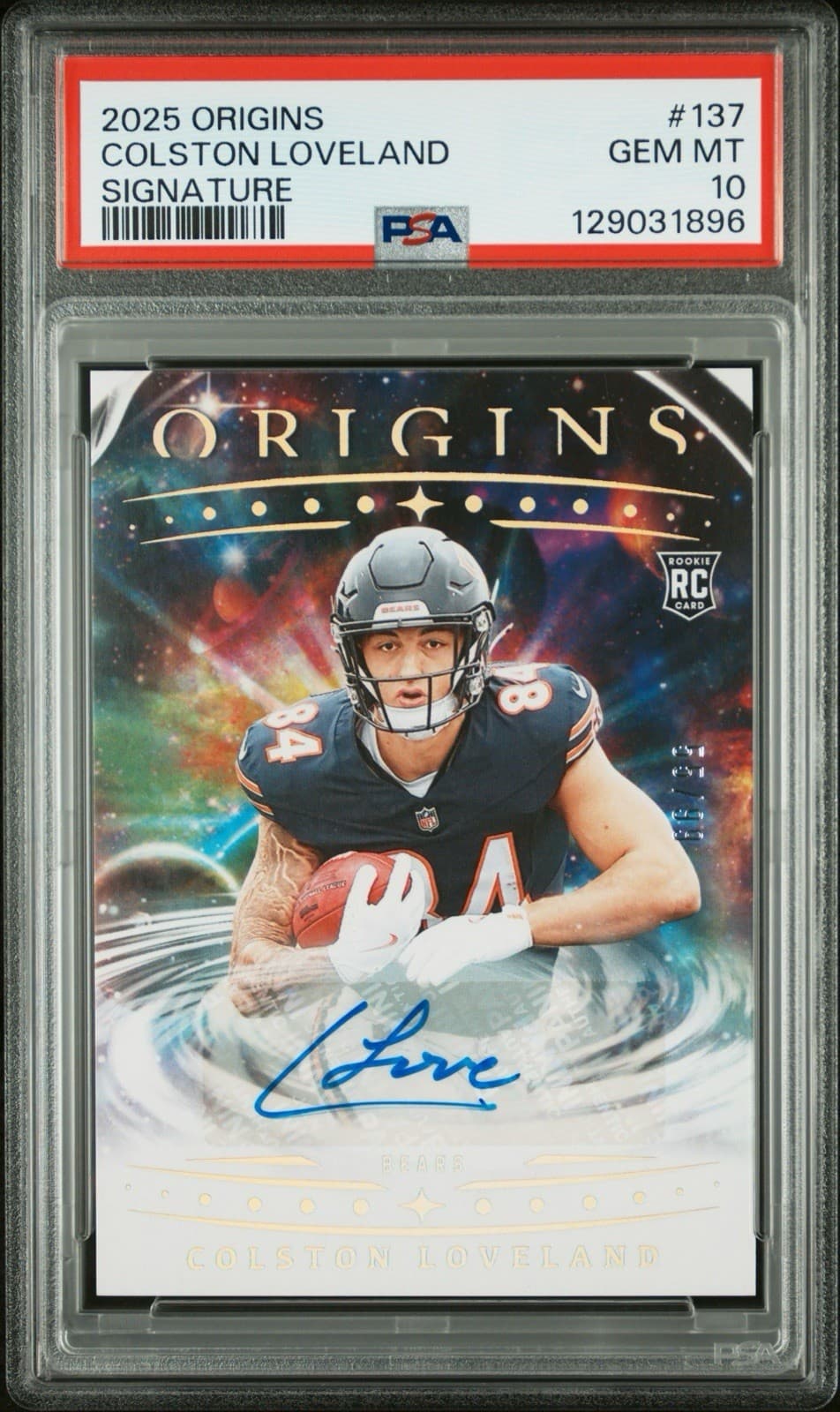 Colston Loveland Panini Origins #137 Signature
