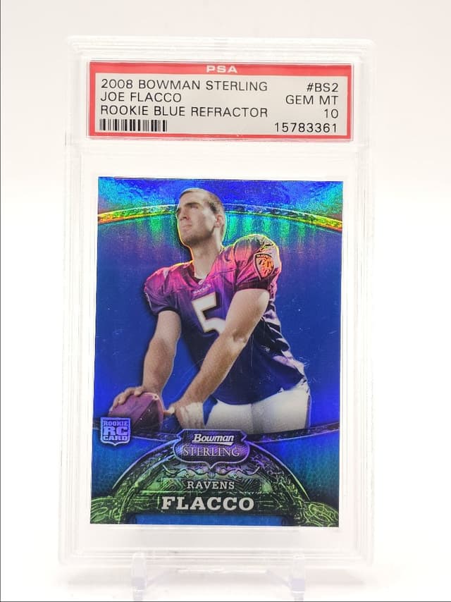 Joe Flacco Bowman Sterling Rookie Blue Refractor #BS2 Base
