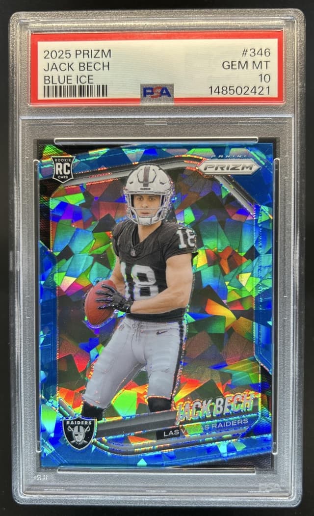 Jack Bech Panini Prizm #346 Blue Ice