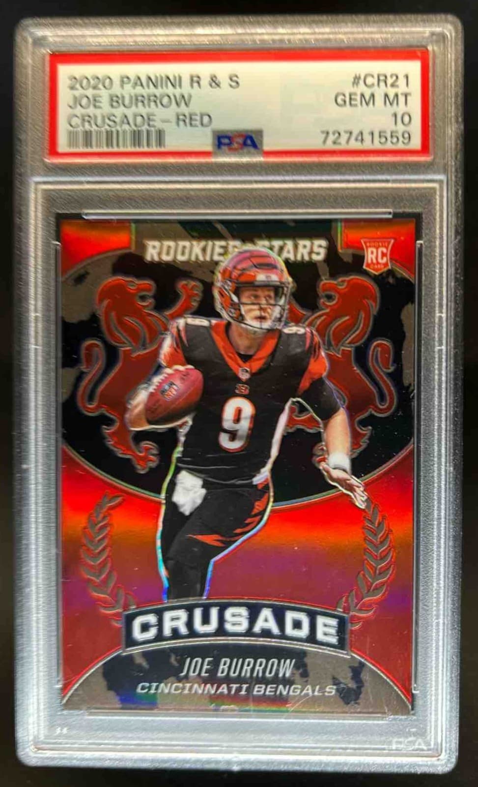 Joe Burrow Panini Rookies & Stars Crusade #CR21 Red