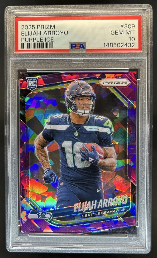Elijah Arroyo Panini Prizm #309 Purple Ice