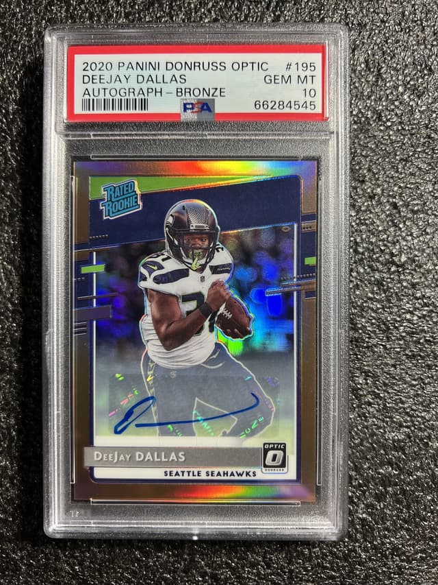 DeeJay Dallas Panini Donruss Optic #195 Autograph-Bronze