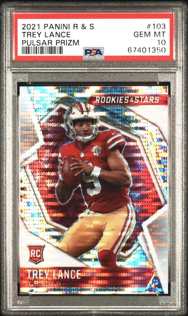 Trey Lance Panini Rookies & Stars #103 Pulsar Prizm
