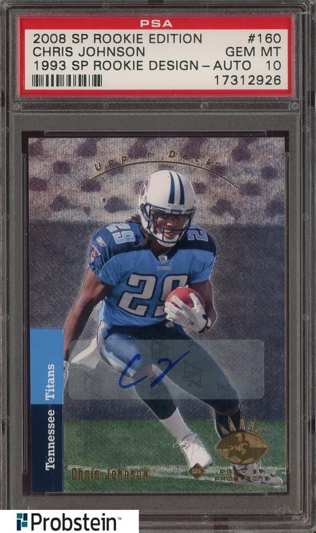 Chris Johnson SP Rookie Edition #160 1993 SP Rookie Design-Autograph