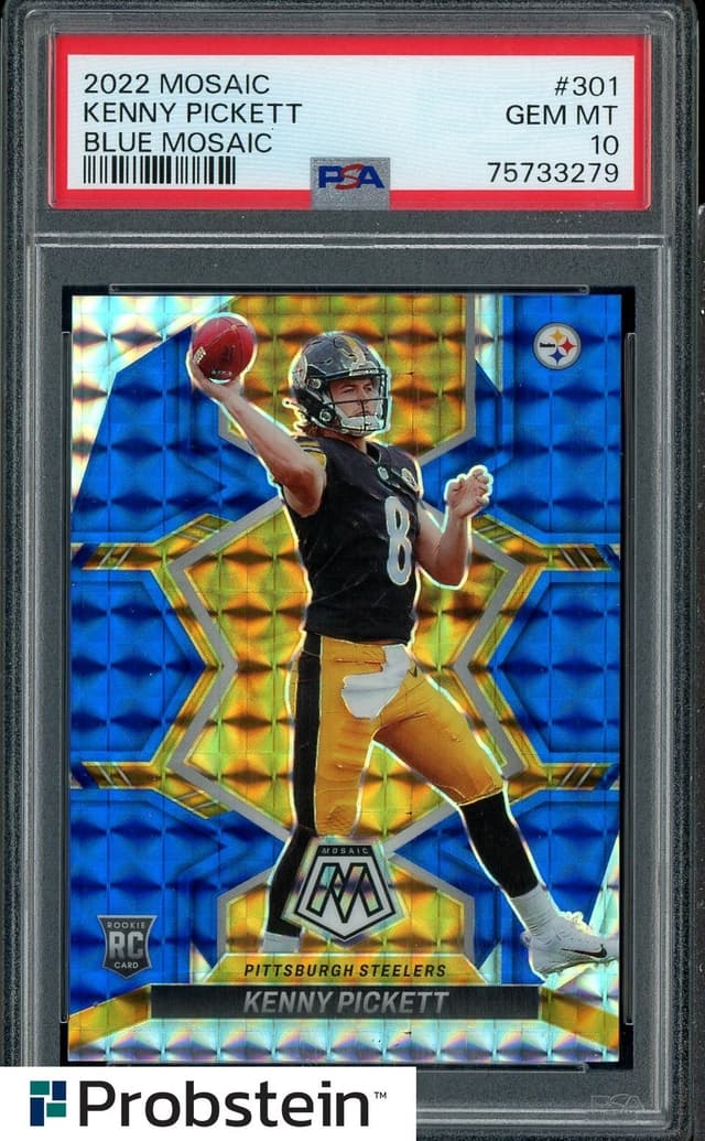 Kenny Pickett Panini Mosaic #301 Blue Mosaic