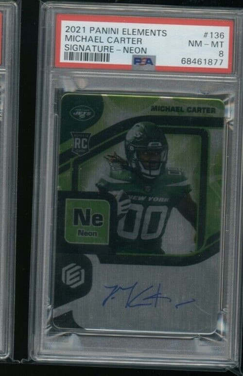 Michael Carter Panini Elements #136 Signature-Neon