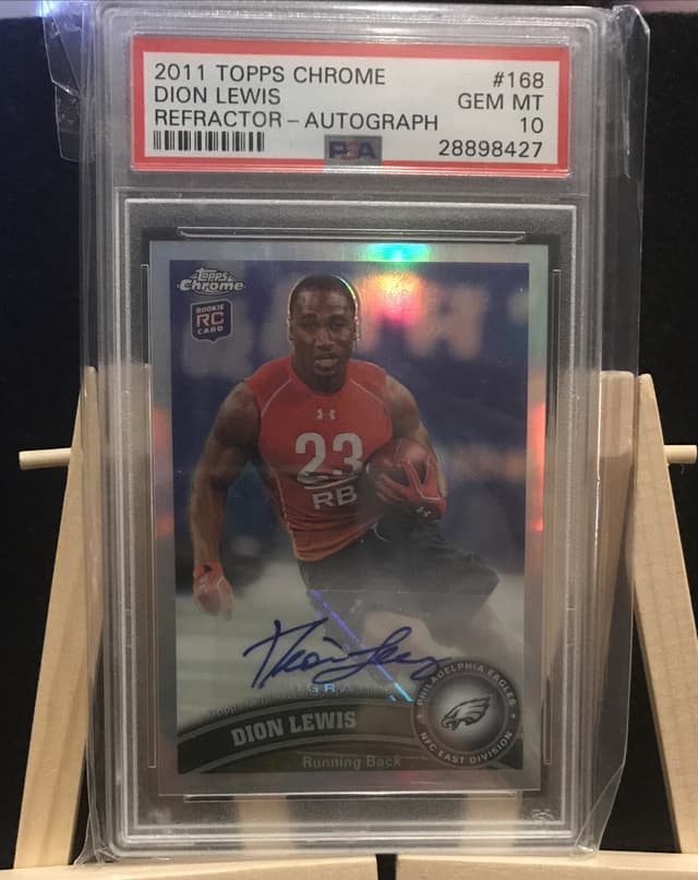 Dion Lewis Topps Chrome #168 Refractor-Autograph