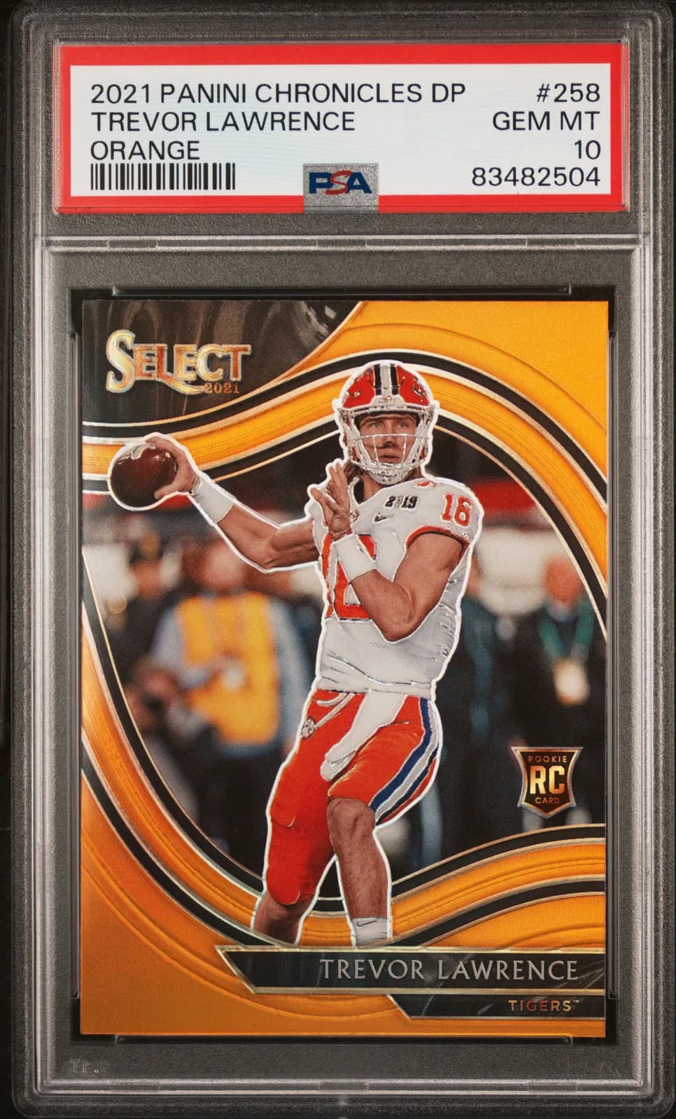 Trevor Lawrence Panini Chronicles Draft Picks #258 Orange