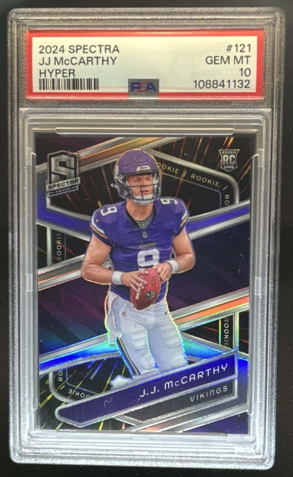 J.J. McCarthy Panini Spectra #121 Hyper