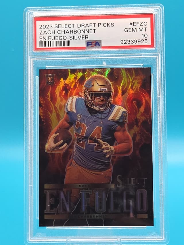 Zach Charbonnet Panini Select Draft Picks EN Fuego #EFZC Base