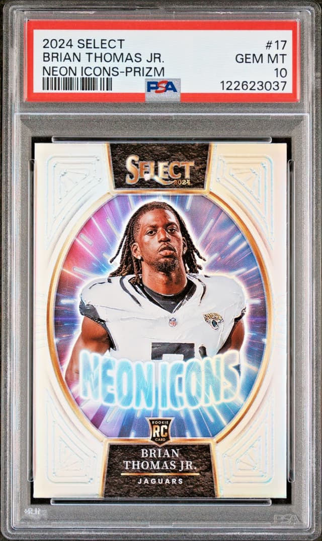 Brian Thomas Panini Select Neon Icons #17 Base