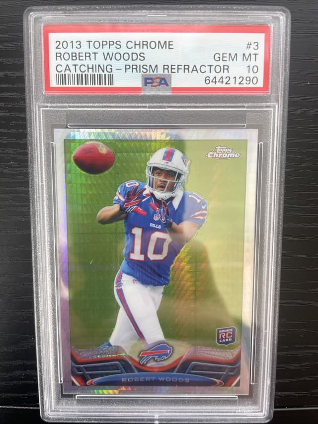 Robert Woods Topps Chrome #3 Catching-Prism Refractor
