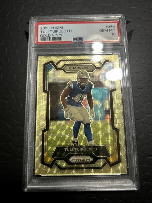 Tuli Tuipulotu Panini Prizm #354 Gold Vinyl