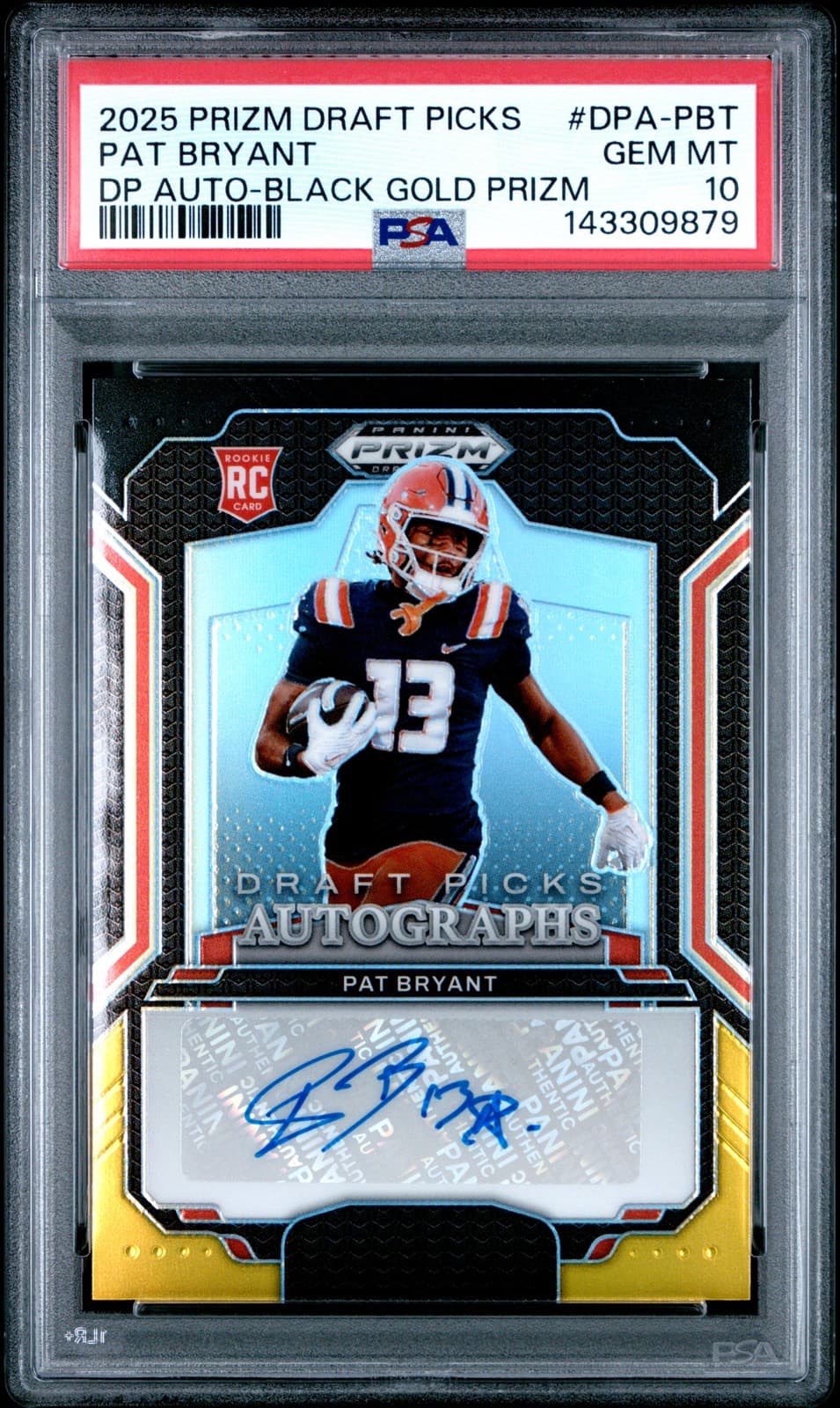 Pat Bryant Panini Prizm Draft Picks Draft Picks Autographs #DPAPBT Base