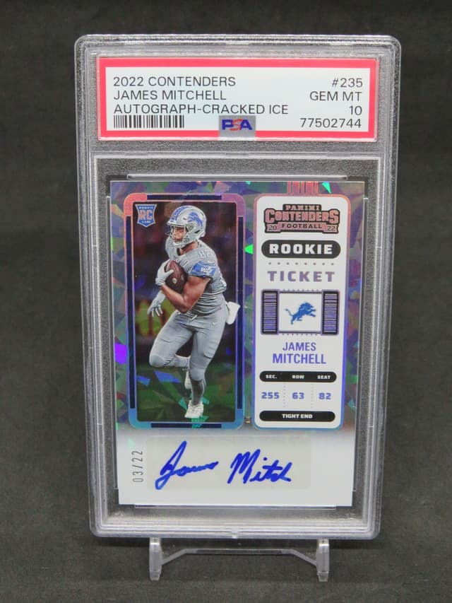 James Mitchell Panini Contenders #235 Autograph-Cracked Ice
