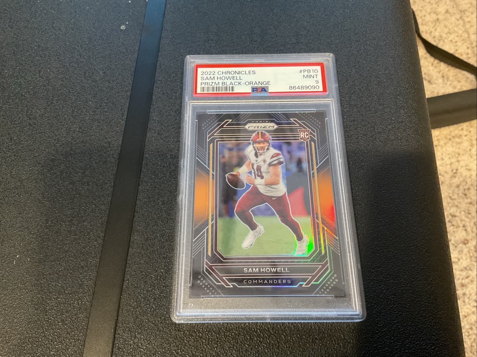 Sam Howell Panini Chronicles Prizm Black #PB10 Orange