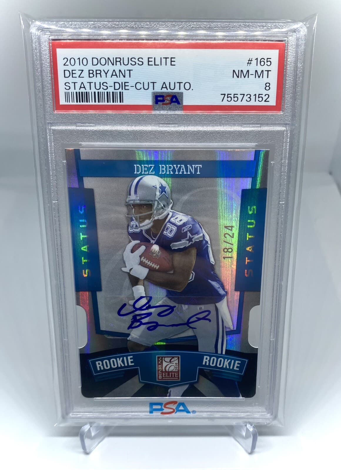 Dez Bryant Donruss Elite #165 Status-Die-Cut Autograph