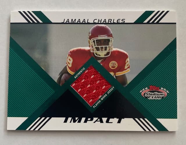 Jamaal Charles Stadium Club Impact Relics #IRJC Base
