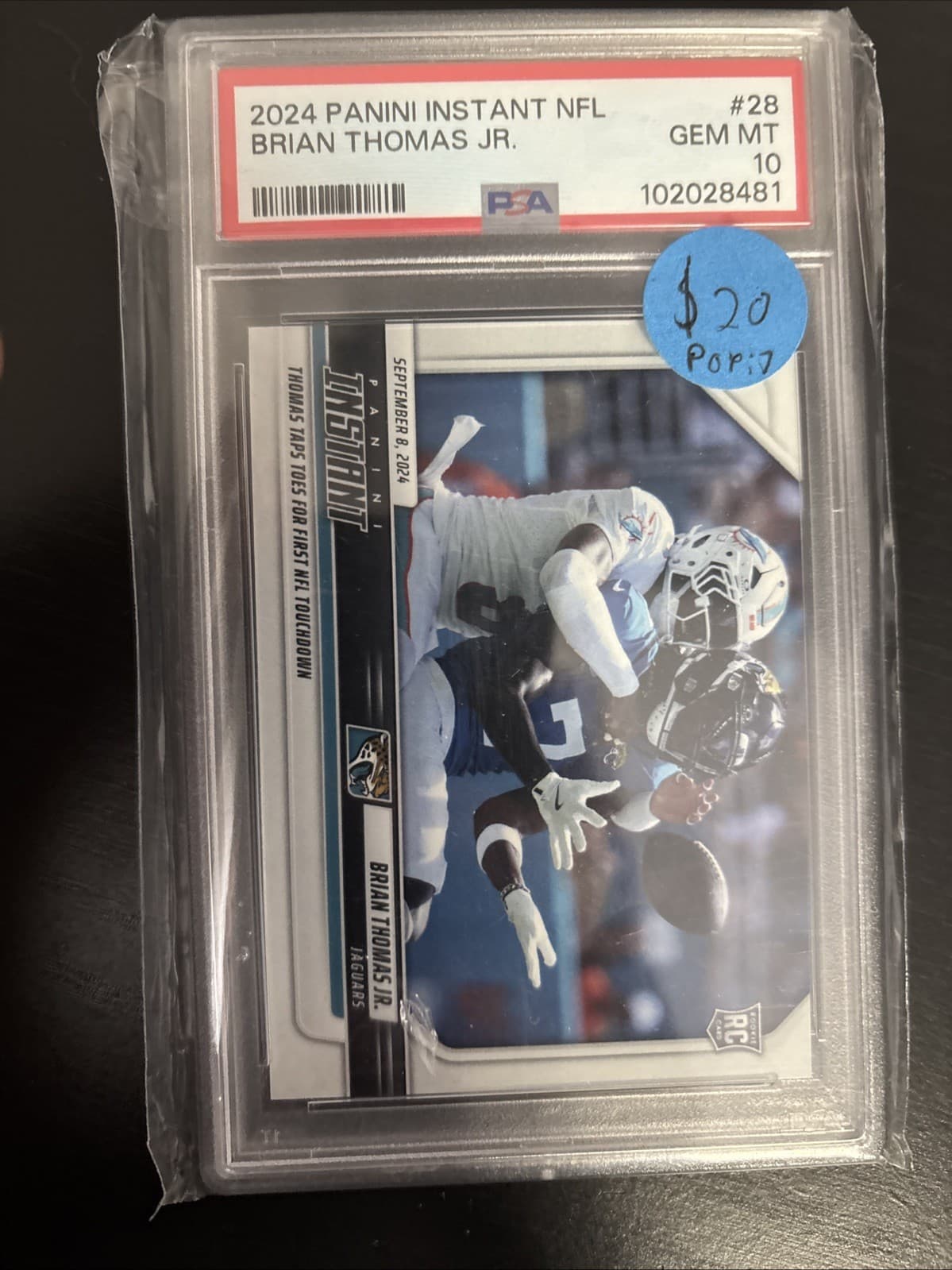 Brian Thomas Panini Instant NFL #28 Base