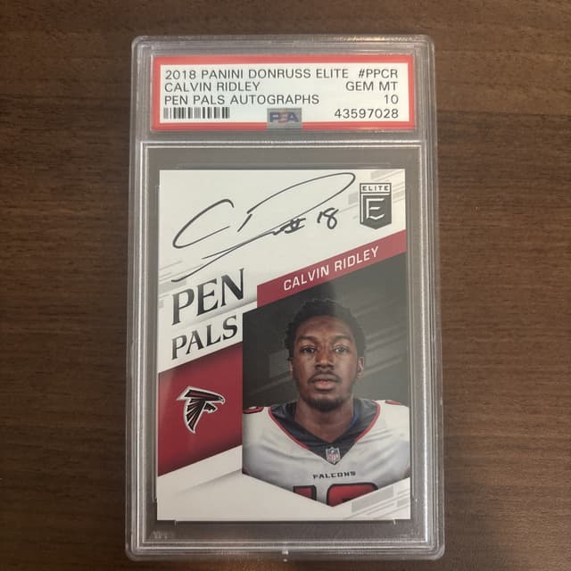 Calvin Ridley Panini Donruss Elite Pen Pals Autographs #CR Base