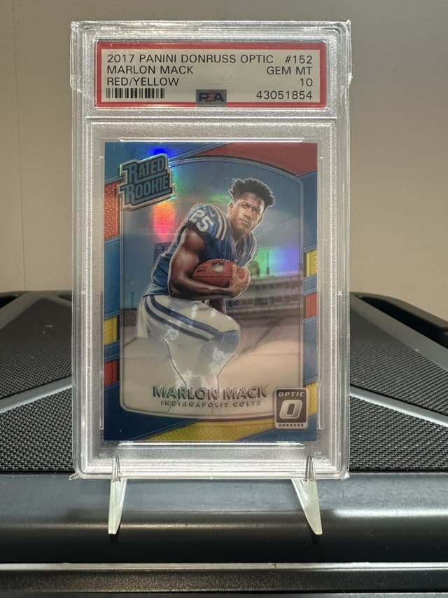 Marlon Mack Panini Donruss Optic #152 Red/Yellow