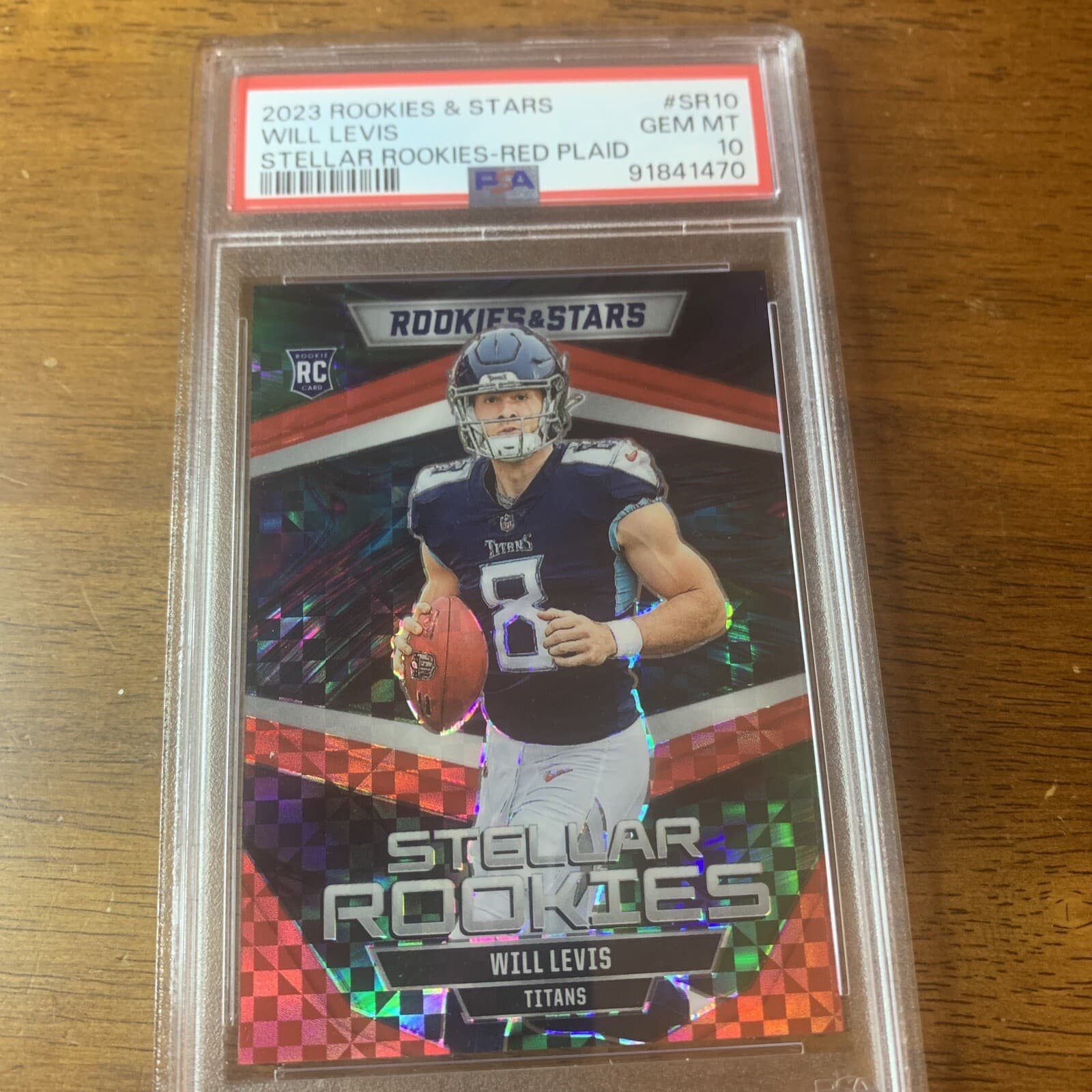 Will Levis Panini Rookies & Stars Stellar Rookies #SR10 Red Plaid