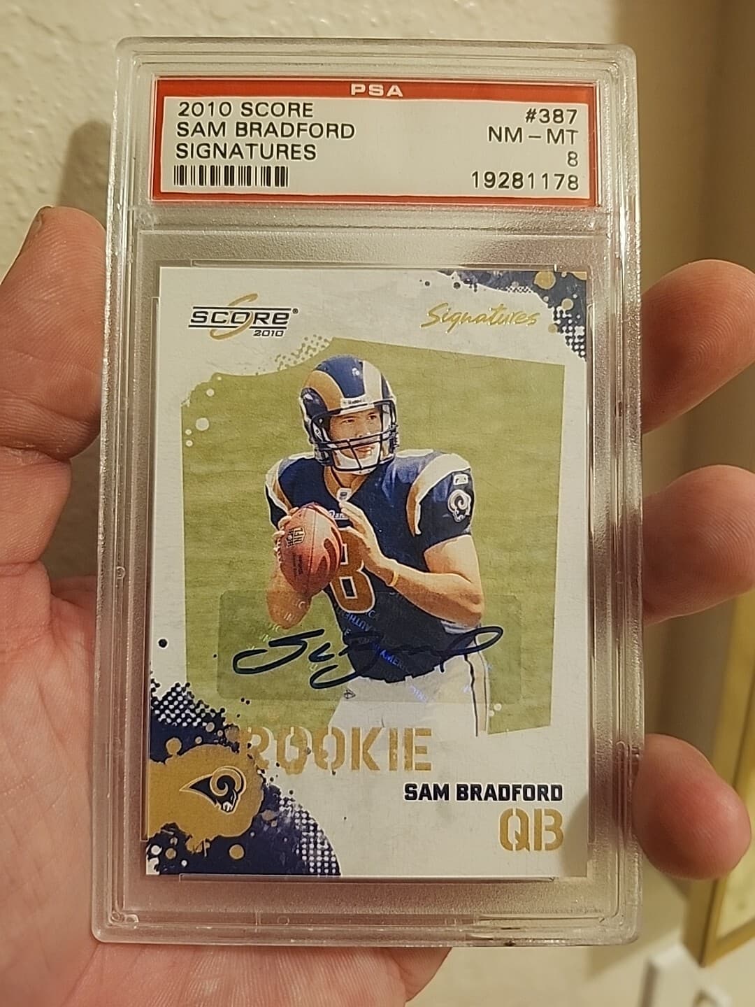 Sam Bradford Score #387 Signatures