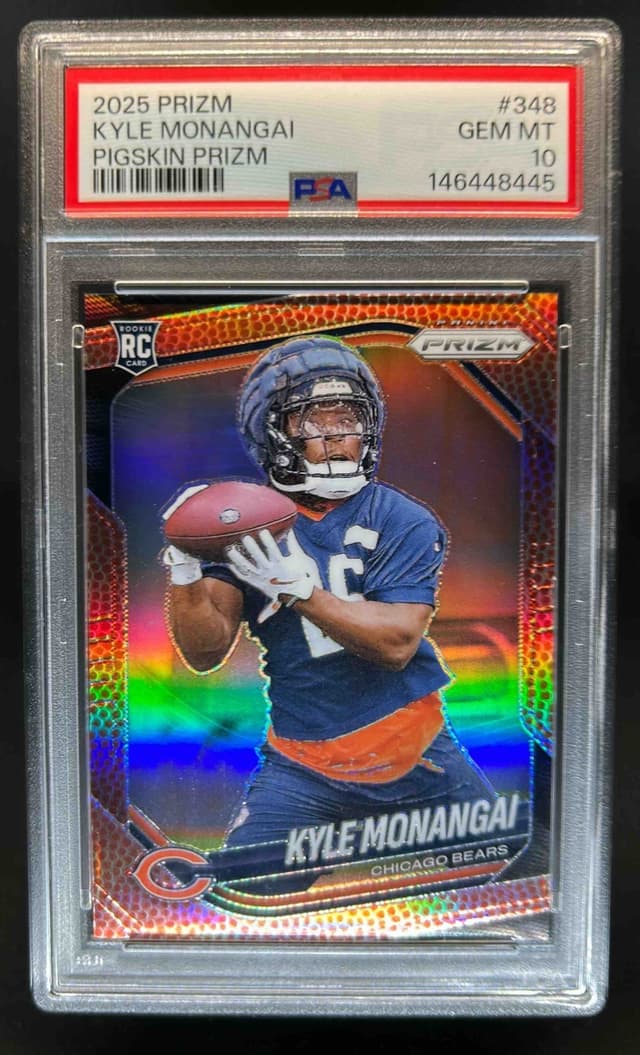 Kyle Monangai Panini Prizm #348 Pigskin Prizm