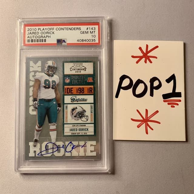 Jared Odrick Playoff Contenders #143 Autograph