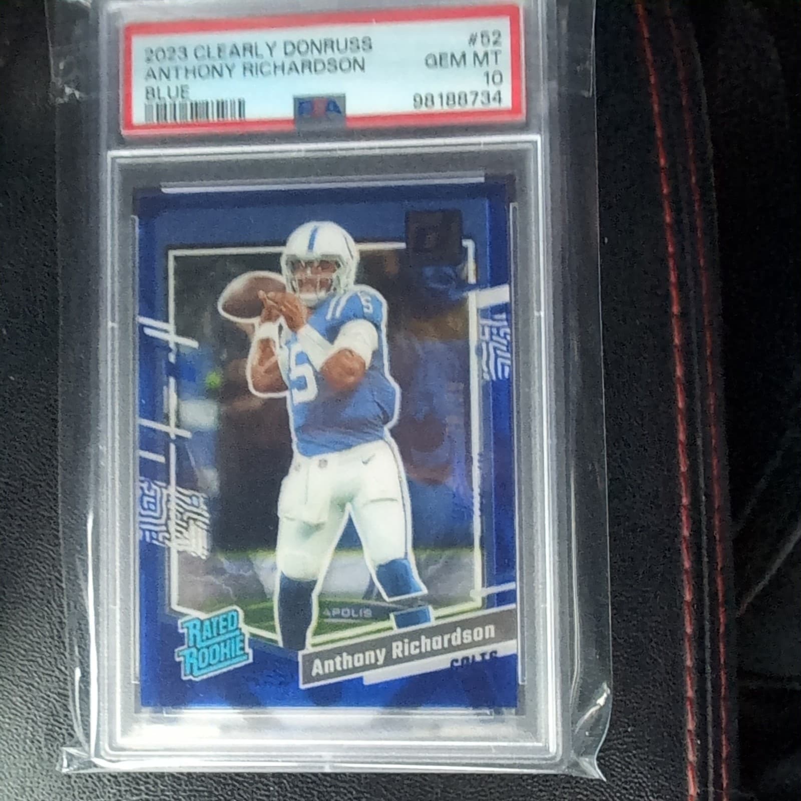 Anthony Richardson Panini Clearly Donruss #52 Blue