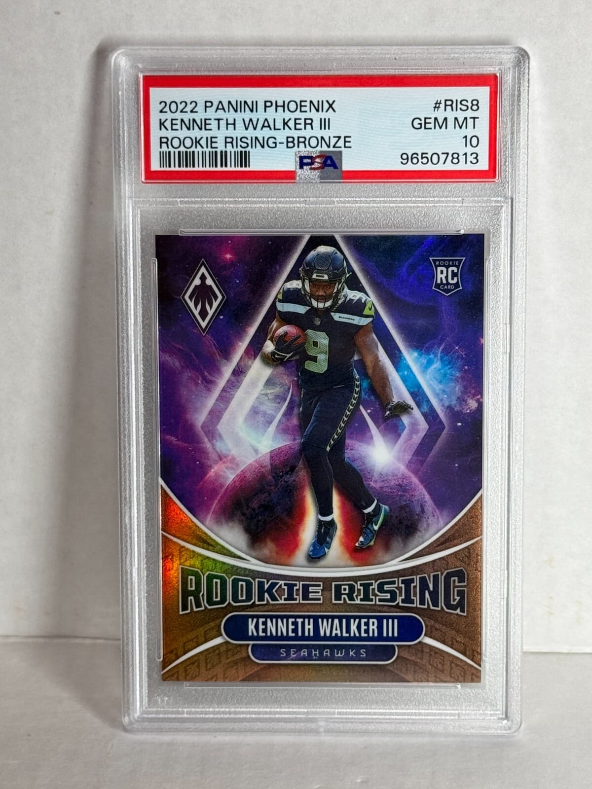 Kenneth Walker III Panini Phoenix Rookie Rising #RIS8 Bronze