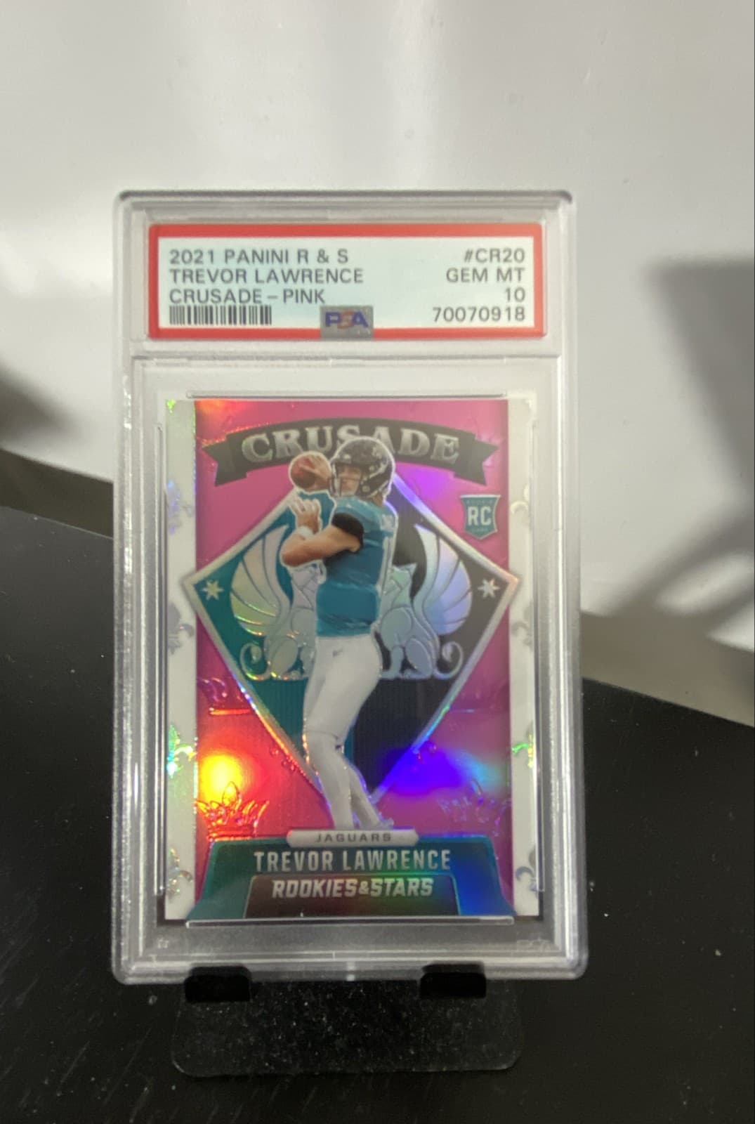 Trevor Lawrence Panini Rookies & Stars Crusade #CR20 Pink