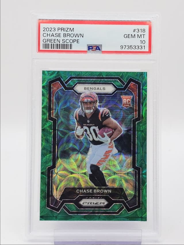 Chase Brown Panini Prizm #318 Green Scope