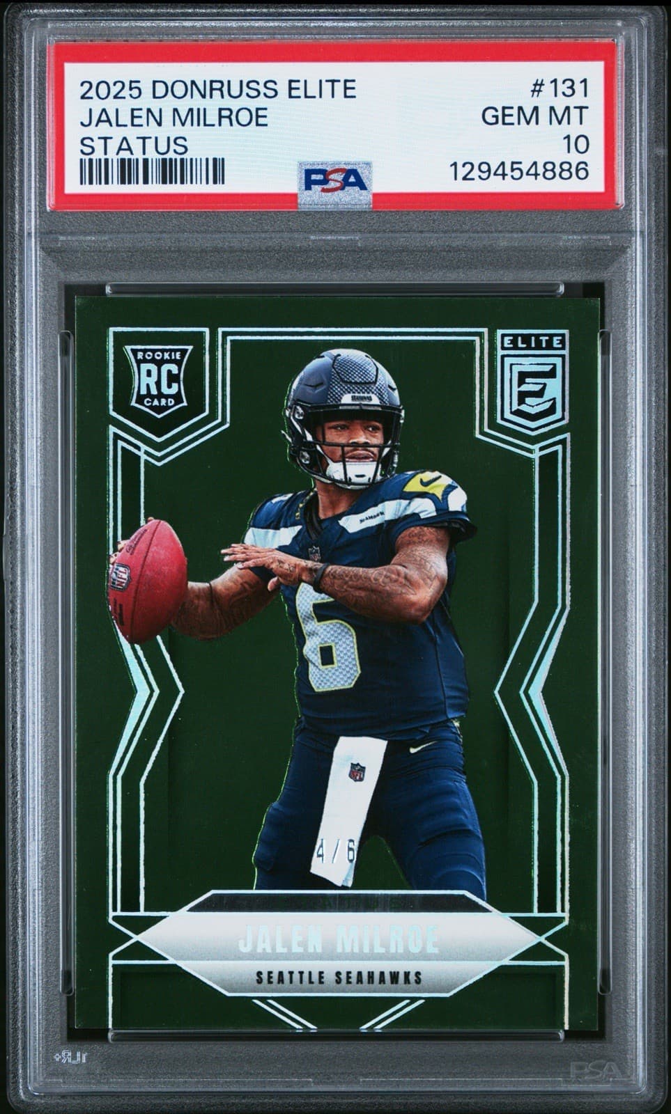 Jalen Milroe Panini Donruss Elite #131 Green Disco