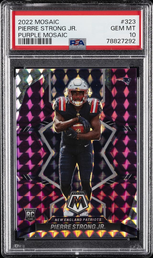 Pierre Strong Panini Mosaic #323 Purple Mosaic