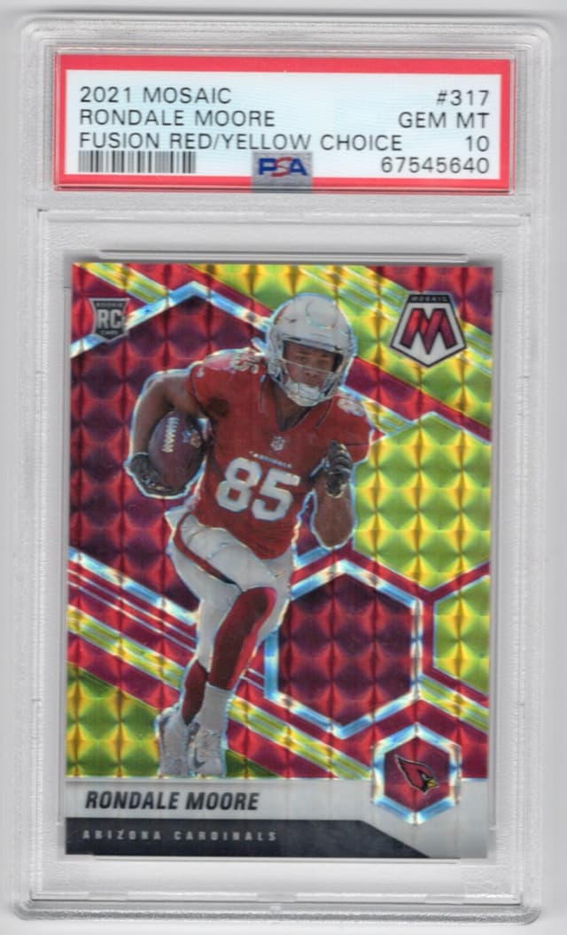 Rondale Moore Panini Mosaic #317 Fusion Red/Yellow Choice