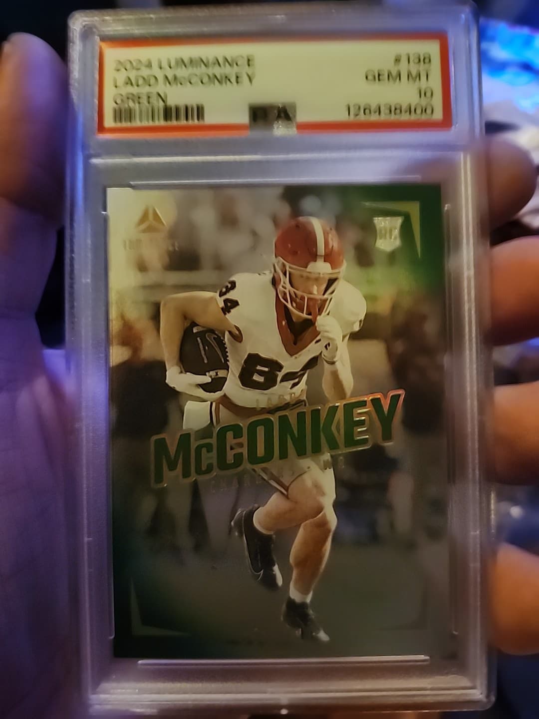 Ladd McConkey Panini Luminance #138 Green