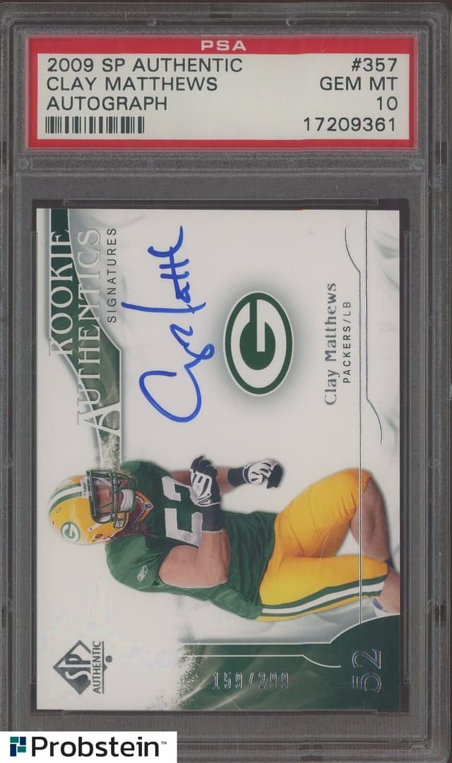 Clay Matthews SP Authentic #357 Autograph