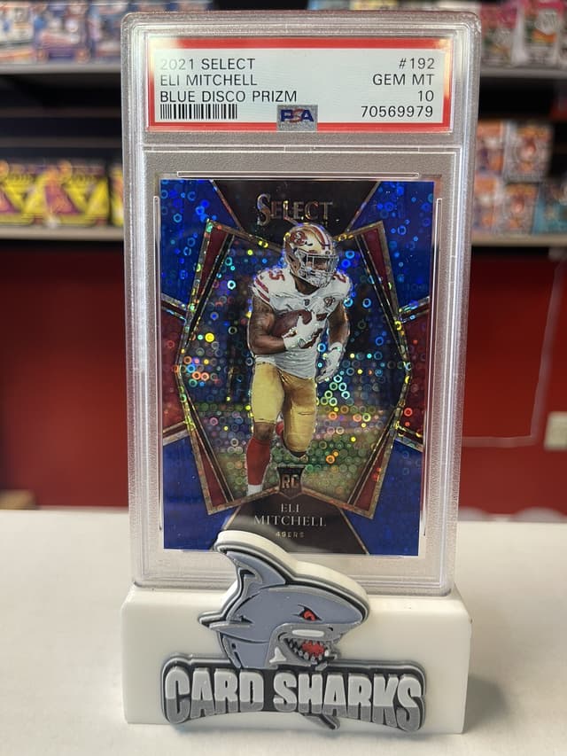 Elijah Mitchell Panini Select #192 Blue Disco Prizm