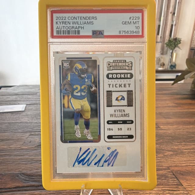 Kyren Williams Panini Contenders #229 Autograph