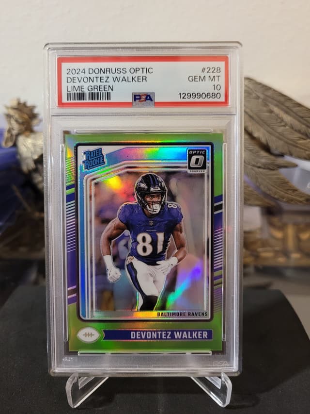 Devontez Walker Panini Donruss Optic #228 Lime Green