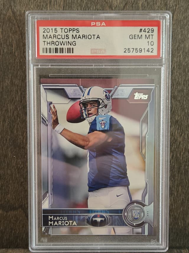 Marcus Mariota Topps #429 Throwing