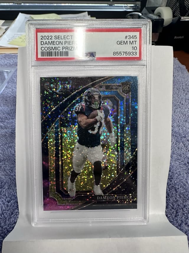 Dameon Pierce Panini Select #345 Cosmic Prizm