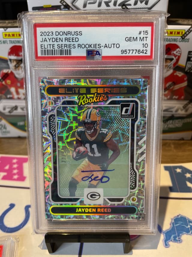 Jayden Reed Panini Donruss Elite Series Rookies #15 Autograph