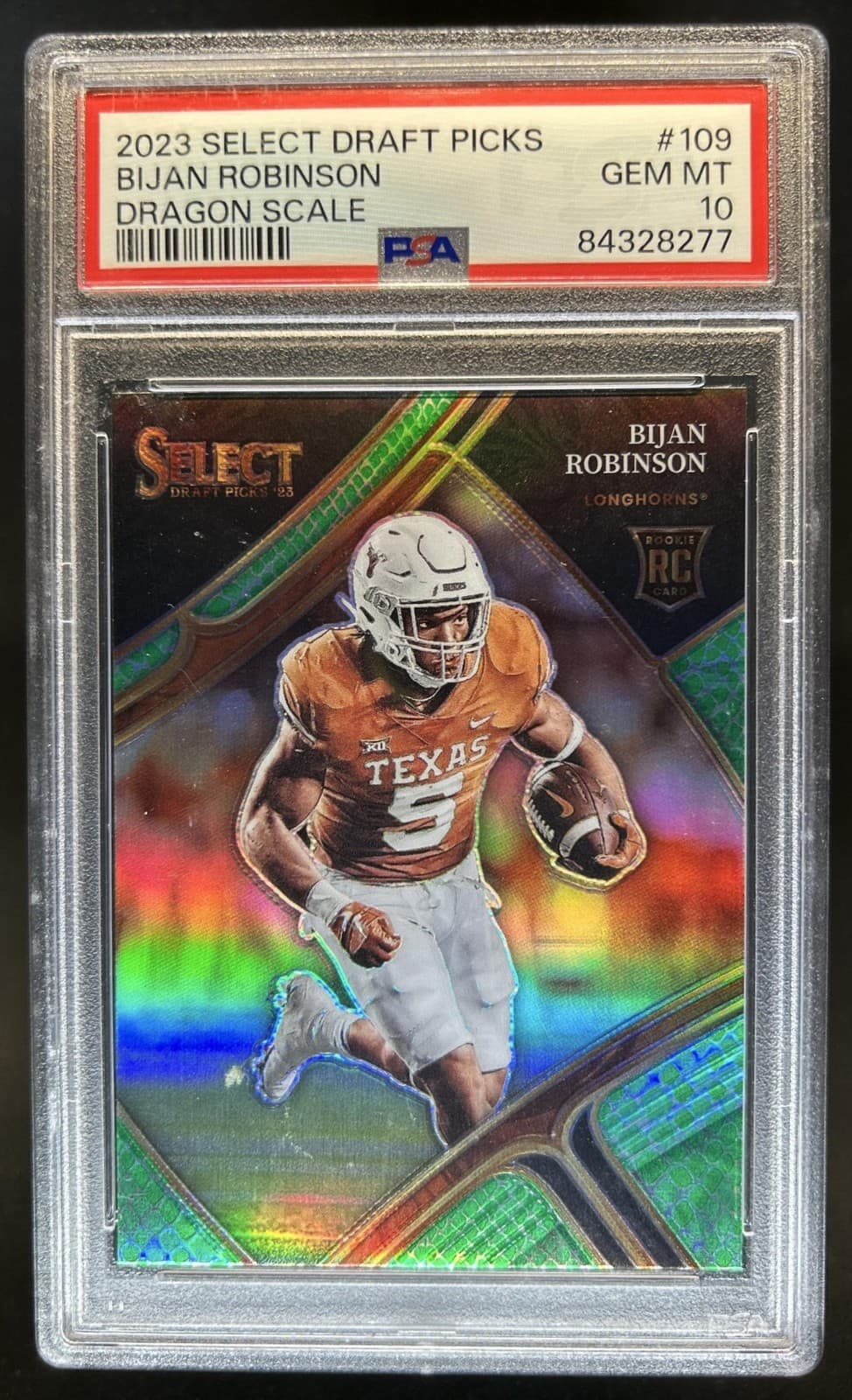 Bijan Robinson Panini Select Draft Picks #109 Dragon Scale