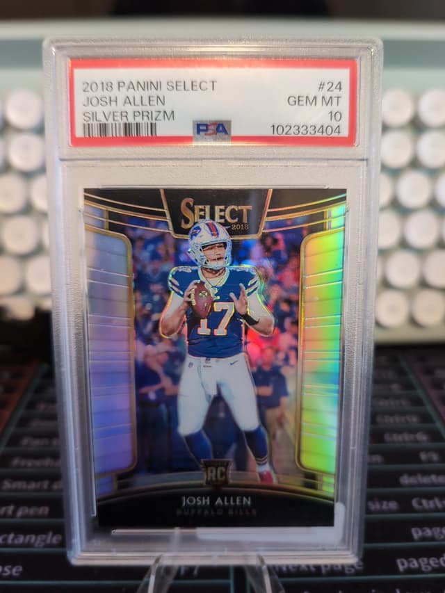 Josh Allen Panini Select #24 Silver Prizm