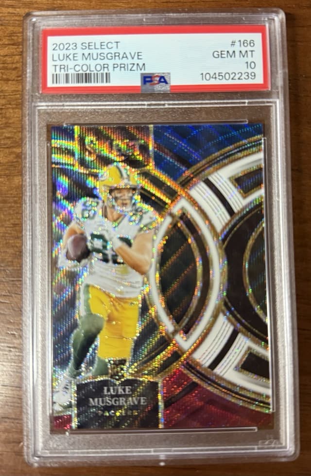 Luke Musgrave Panini Select #166 Tri-Color Prizm