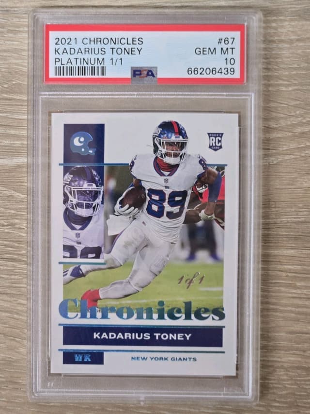 Kadarius Toney Panini Chronicles #67 Platinum 1/1